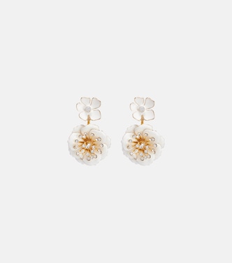 Pendientes florales con cristales | Carolina Herrera