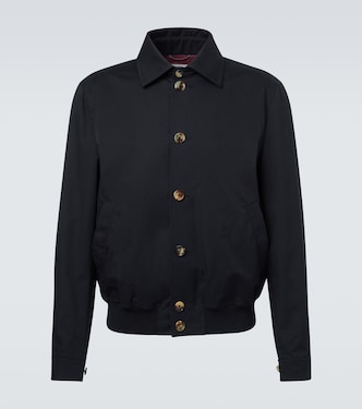 Veste blouson en coton mélangé | Brunello Cucinelli