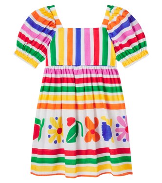 Barrado striped cotton dress | Fábula