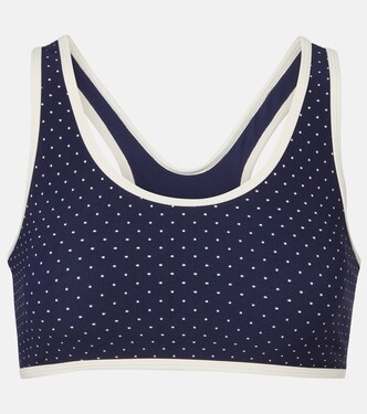 Spellbound Jade polka-dot sports bra | The Upside