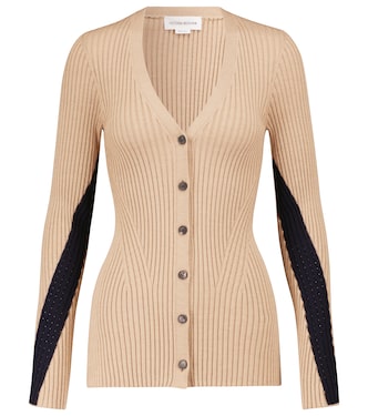 Ribbed-knit cardigan | Victoria Beckham