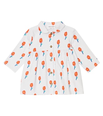 Bebé - vestido de punto de algodón floral | Bobo Choses