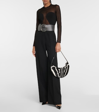 Pantaloni in lana a gamba larga | Alaïa