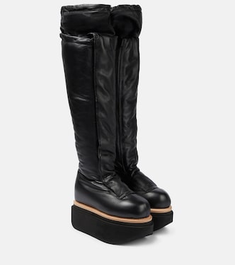 Botas mosqueteras de piel con plataforma | Sacai