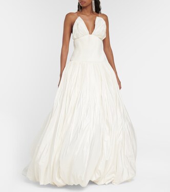 Robe de mariée longue Leith en soie | Danielle Frankel