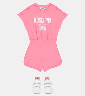 Jumpsuit corta in jersey di cotone | Moschino Kids