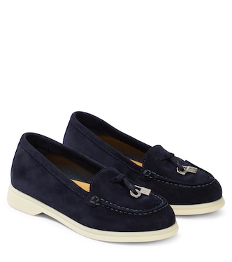 Loafers Summer Charms aus Veloursleder | Loro Piana Kids