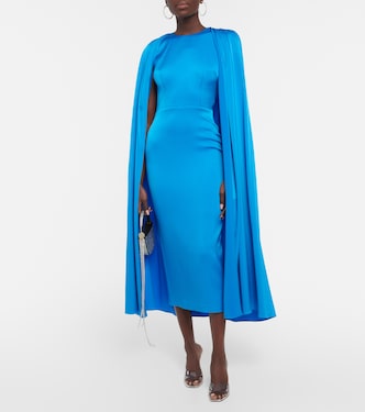 Vestido midi Beckett de crepé satén | Alex Perry