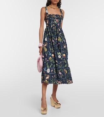 Robe midi Barbara Paraíso en coton | Agua by Agua Bendita