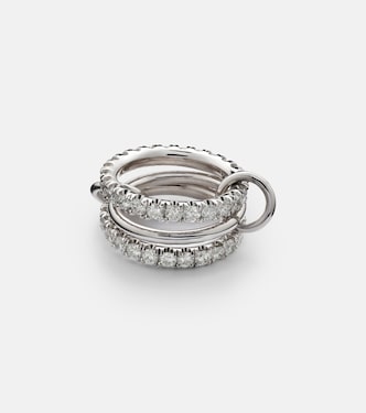 Juno 18kt white gold ring with diamonds | Spinelli Kilcollin