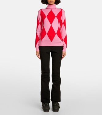 Intarsia wool turtleneck sweater | Perfect Moment