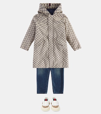 Sneakers GG in canvas con pelle | Gucci Kids