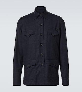 Hemdjacke aus Wolle | Rubinacci