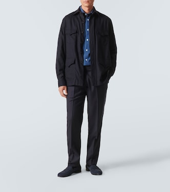 Hemdjacke aus Wolle | Rubinacci