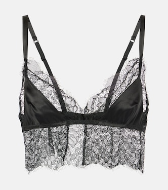 Bralette in raso con pizzo | Dolce&Gabbana