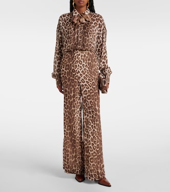 Chemise Illustration à motif léopard | Zimmermann