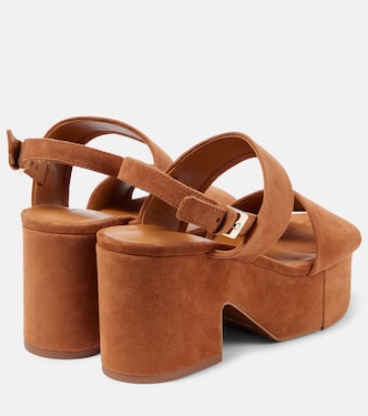 Cora4 suede platform sandals | Clergerie