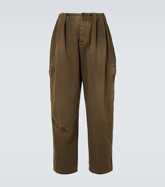 Balloon leather-trimmed cargo pants | Loewe