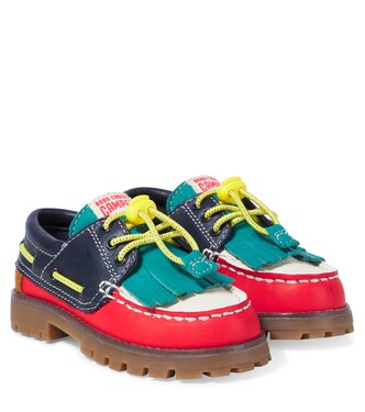 x Camper colorblock leather boat shoes | Bobo Choses