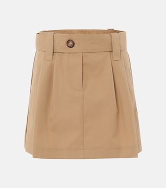 Minifalda de gabardina con cinturón | Moncler