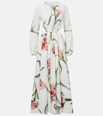 Macro Carnation cutout poplin maxi dress | Giambattista Valli