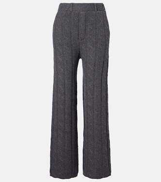 Ebba low-rise cashmere wide-leg pants | Lisa Yang