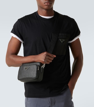 Borsa a spalla in pelle Saffiano | Prada