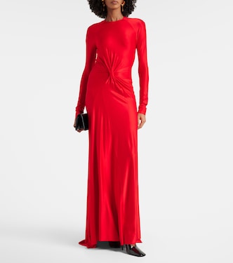 Gathered jersey maxi dress | Victoria Beckham