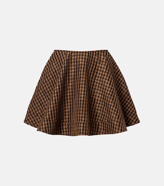 Checked miniskirt | Ganni