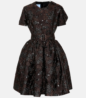 Verziertes Minikleid aus Cloqué | Prada