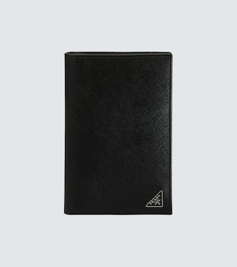 Billfold leather wallet with logo | Prada
