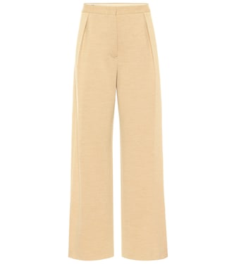 Pantaloni a gamba larga in lana | Jil Sander