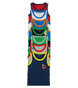 Set di 7 tank top in jersey di cotone | Stella McCartney Kids
