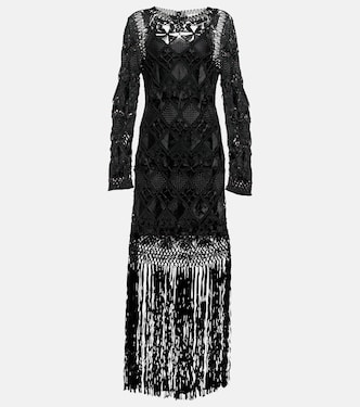 Robe midi Kaleidoscope en macramé | Zimmermann