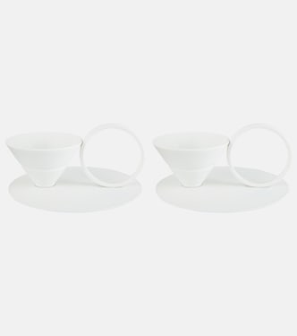 Circle set of 2 coffee cups and saucers by Alessandra Facchinetti | Editions Milano