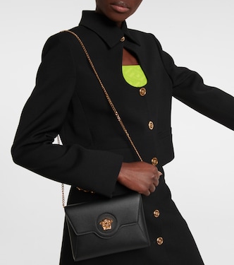 La Medusa leather wallet on chain | Versace