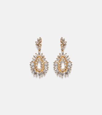 Ohrringe aus 18kt Gelbgold mit Diamanten | Suzanne Kalan