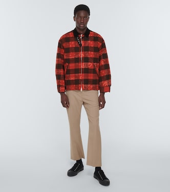 x Eric Haze checked cotton blouson jacket | Sacai
