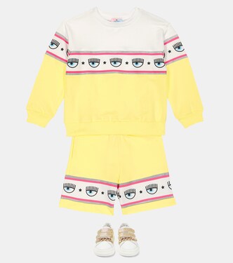 x Chiara Ferragni eye-motif jersey sweatshirt | Monnalisa