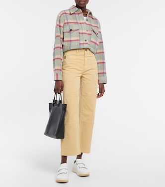 High-rise cropped cargo pants | Frame