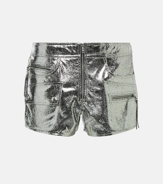 Shorts Coria in pelle metallizzata | Isabel Marant