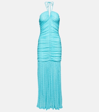 Halterneck maxi dress | Ganni