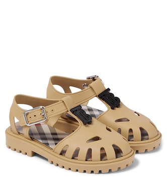 Logo rubber sandals | Burberry Kids