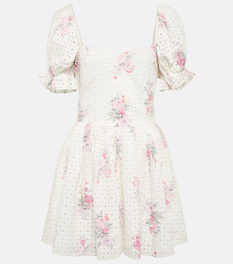 Vestido corto Altima de algodón floral | LoveShackFancy
