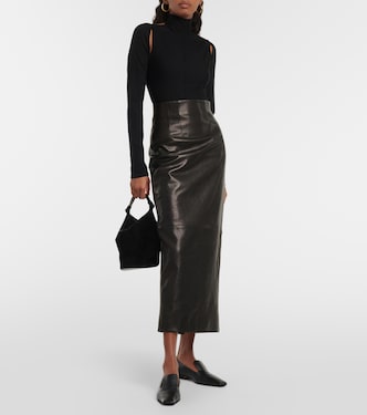 Marlowe virgin wool turtleneck top | Khaite