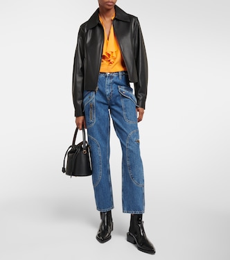 Racer high-rise tapered cargo jeans | Re/Done