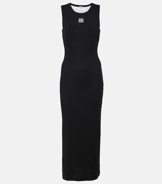 Midikleid Anagram aus Baumwoll-Jersey | Loewe