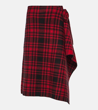 Falda envolvente de lana a cuadros | Polo Ralph Lauren