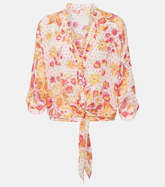 Camisa Azia floral | Poupette St Barth