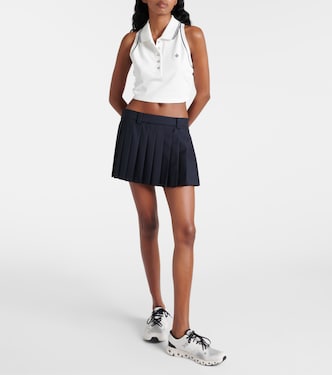 Polo cropped in piqué con logo | Tory Sport